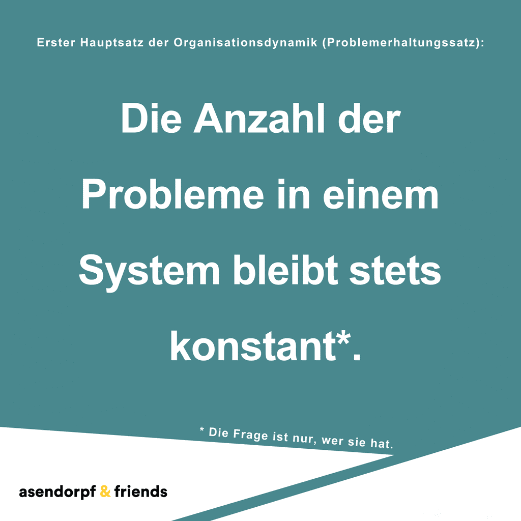 Problemerhaltungssatz - Paradoxiemanagement